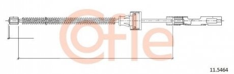 Трос ручного тормоза COFLE 92115464