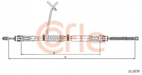 Трос ручного тормоза COFLE 92115579