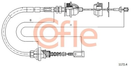 Тросик зчеплення COFLE 9211724 (фото 1)