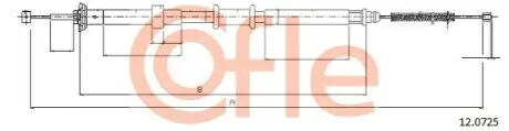 Трос ручника (задній) (L) Fiat Panda 03- (1425/1176mm) COFLE 92120725
