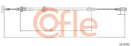 Фото Трос ручника COFLE (92123721) зображення 1