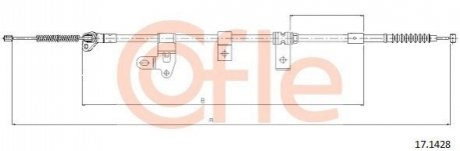 Трос ручного тормоза COFLE 92171428