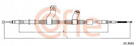 Трос ручного тормоза COFLE 92173515 (фото 1)