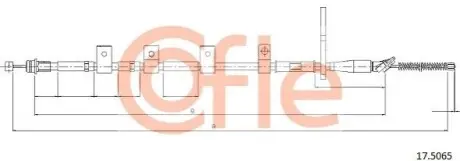 Фото 1 — Трос ручника COFLE (92175065) Фото Трос ручника COFLE (92175065) зображення 1