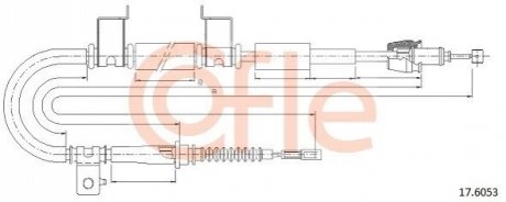 Трос ручного тормоза COFLE 92176053