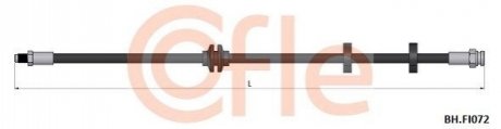 Гальмівний шланг перед Doblo 01- (500mm) COFLE BH.FI072