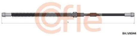 Шланг гальмівний перед. Audi Q7 3.0 TFSI 03.06- VW Touareg 02- COFLE BH.VK044 Купити в Україні