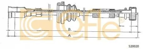 Трос спідометра COFLE S20020 Купити в Україні