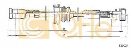 Трос спідометра COFLE S20024 Купити в Україні