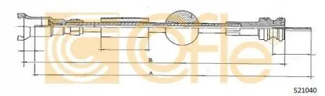 Тросик спидометра COFLE S21040