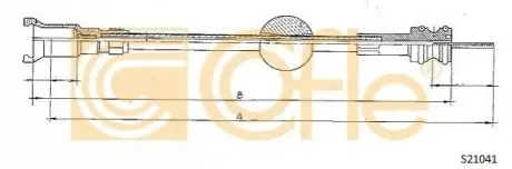 Трос спідометра COFLE S21041 Купити в Україні