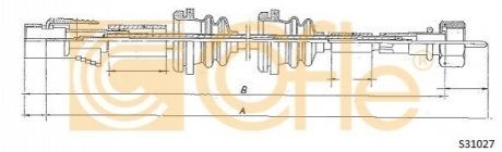 Тросик спідометра COFLE S31027 (фото 1)