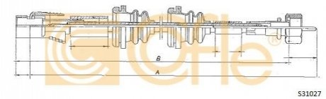 Тросик спідометра COFLE S31027