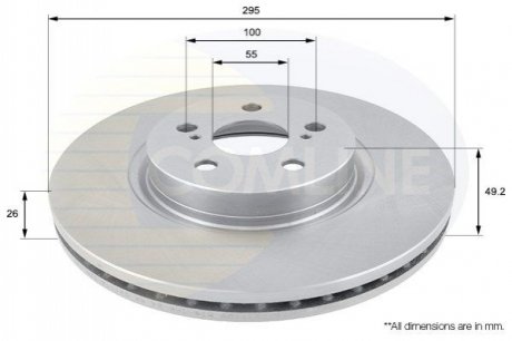 Тормозной диск COMLINE ADC01110V (фото 1)