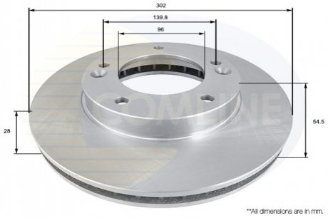 Гальмівні диски COMLINE ADC1051V