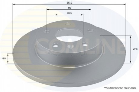 Тормозной диск COMLINE ADC1121 (фото 1)