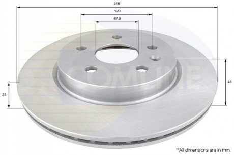 Тормозной диск COMLINE ADC1144V