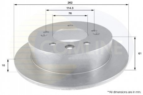 - Диск тормозной COMLINE ADC2406 (фото 1)