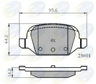 Гальмівні колодки COMLINE CBP01026 Купити в Україні
