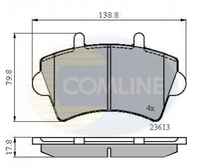 Тормозные колодки, дисковый тормоз.) COMLINE CBP01035