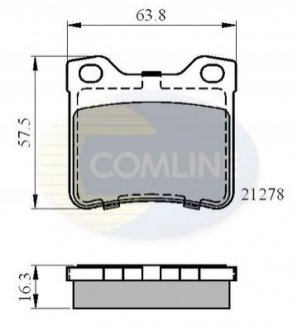 - Тормозные колодки для дисков COMLINE CBP01060 (фото 1)