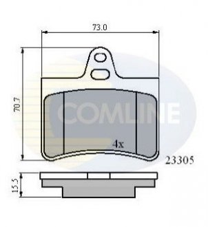 Тормозные колодки, дисковый тормоз.) COMLINE CBP01122