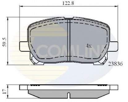 Гальмівні колодки COMLINE CBP01132