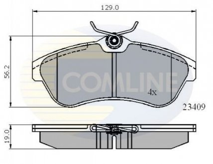 - Тормозные колодки для дисков COMLINE CBP01146