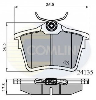 - Тормозные колодки для дисков COMLINE CBP01252