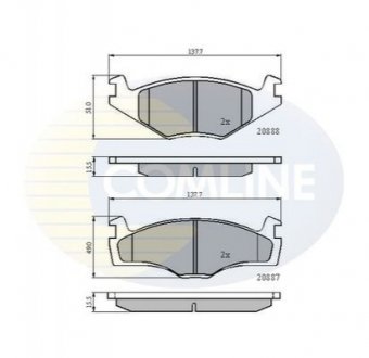 - Тормозные колодки для дисков COMLINE CBP0148