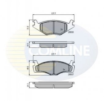 Тормозные колодки, дисковый тормоз.) COMLINE CBP0149