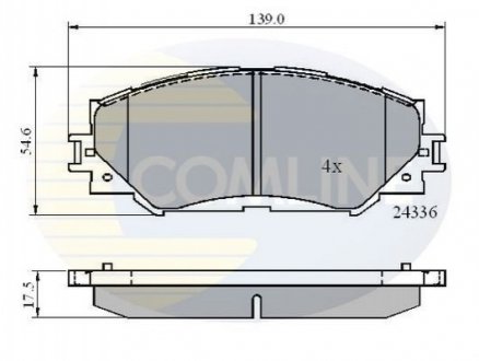 - Тормозные колодки для дисков COMLINE CBP01515