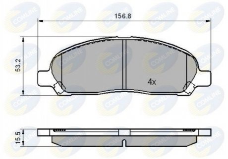 - Тормозные колодки для дисков COMLINE CBP01606