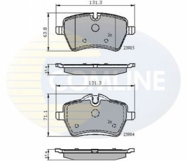 Тормозные колодки, дисковый тормоз.) COMLINE CBP01673