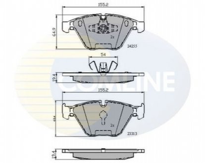 Тормозные колодки, дисковый тормоз.) COMLINE CBP01700