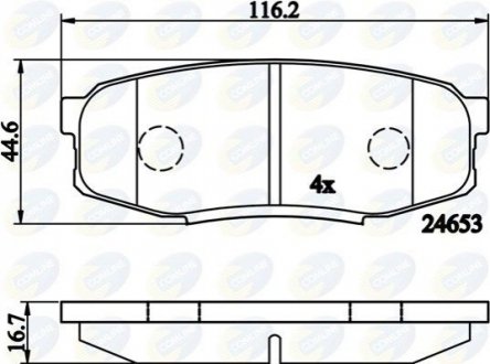 - Тормозные колодки для дисков COMLINE CBP02124