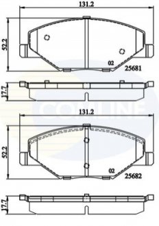 Тормозные колодки.) COMLINE CBP02126