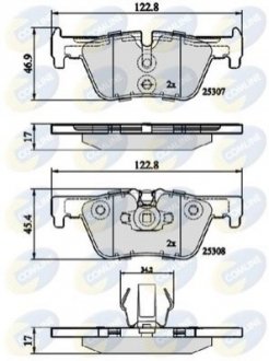 Гальмівні колодки COMLINE CBP02131