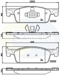 - Тормозные колодки для дисков COMLINE CBP02316 (фото 1)