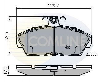 Гальмівні колодки COMLINE CBP0232