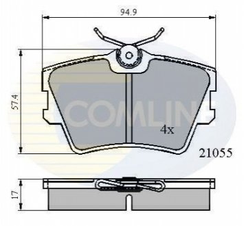 - Гальмівні колодки до дисків COMLINE CBP0272 (фото 1)