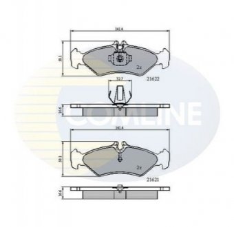 Гальмівні колодки COMLINE CBP0453