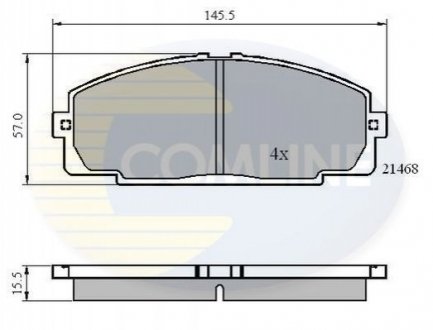 - Тормозные колодки для дисков COMLINE CBP0459