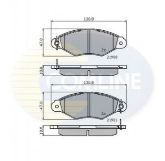 Гальмівні колодки COMLINE CBP0485