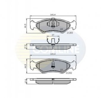 - Гальмівні колодки до дисків COMLINE CBP0502