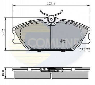 Гальмівні колодки COMLINE CBP0526 (фото 1)