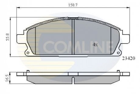 - Тормозные колодки для дисков COMLINE CBP0591