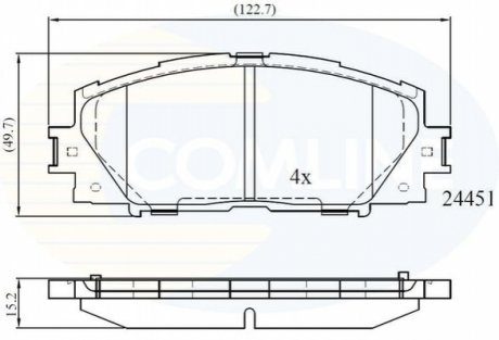 - Тормозные колодки для дисков COMLINE CBP06014