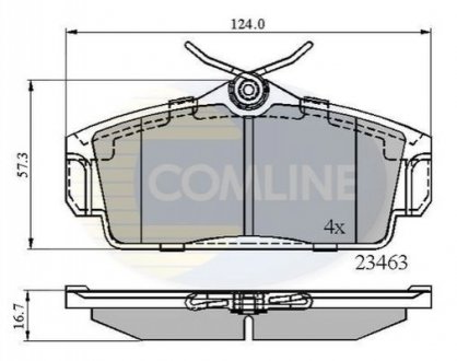 Гальмівні колодки COMLINE CBP0740