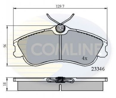 - Тормозные колодки для дисков COMLINE CBP0892